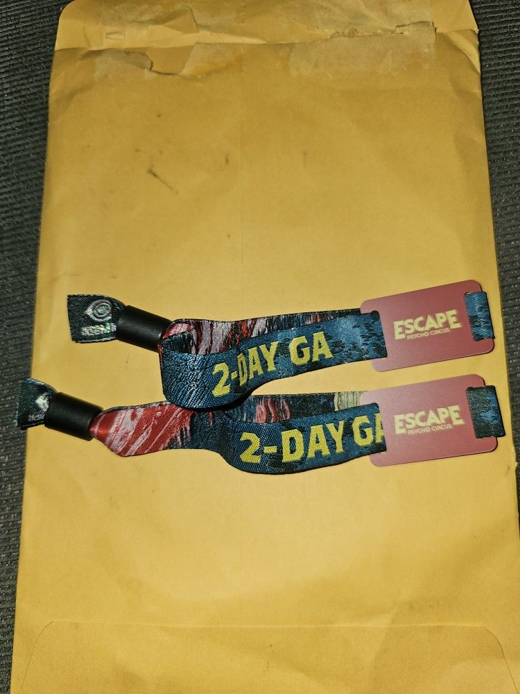 Escape Psycho Circus Saturday Tickets