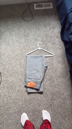Grey Levi’s 501’s
