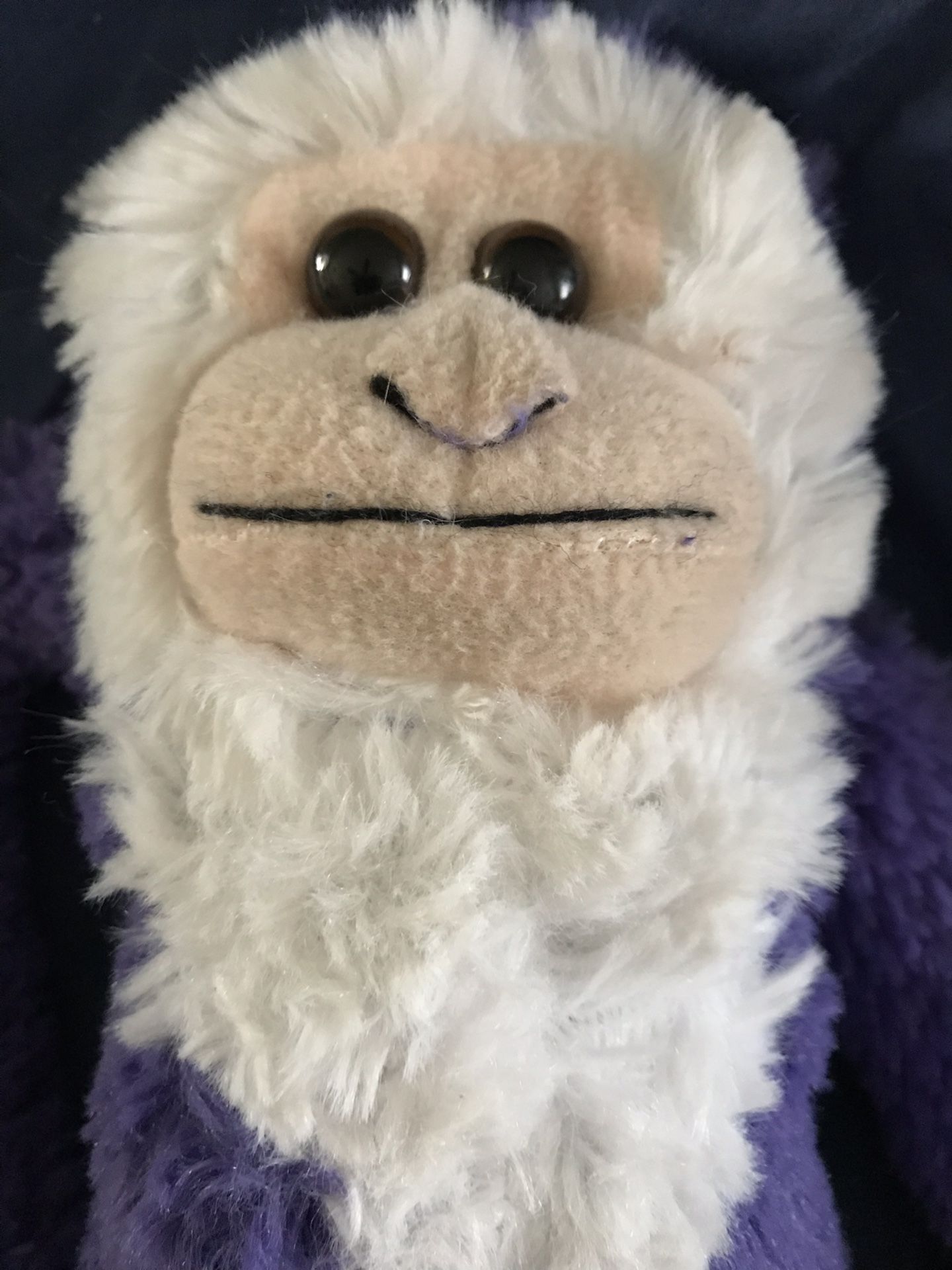 Soft and sweet monkey with Velcro legs