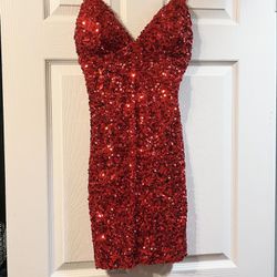 New! Sequined Mini Dress