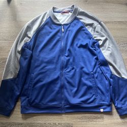 Cutter & Buck Jacket Men's Size XXL Blue Gray Full-Zip 