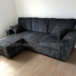 New Black Sofa 