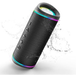 Bluetooth Speaker with HD Sound, Portable Wireless, IPX5 Waterproof, Up to 20H Playtime, TWS Pairing, Bluetooth 5.3, for Home, Party, Beach, Outdoor, 
