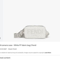 White Fendi Camera Bag