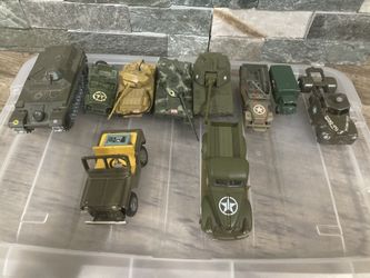 Vintage Die Cast Military Vehicles
