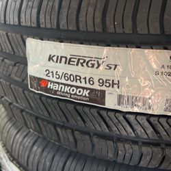 215/60/16 Hankook Kinergy Tires 