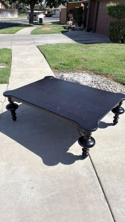 Large Black Coffee Table