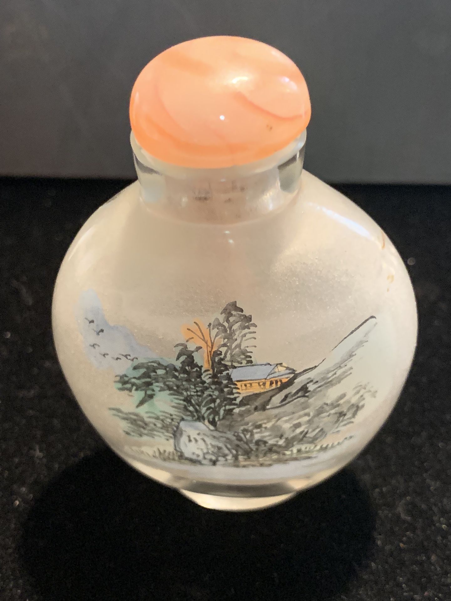 Reverse Painted Japanese Snuff Bottle