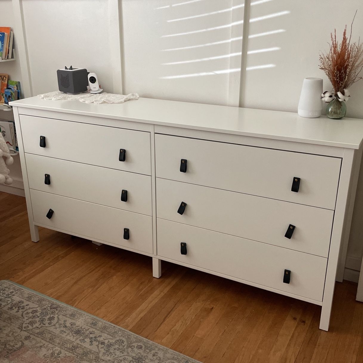 white dresser leather pulls Large White Dresser - Leather Pulls for Sale in Fullerton, CA