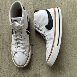 nike Court Legacy Canvas Mid White Mens size 11