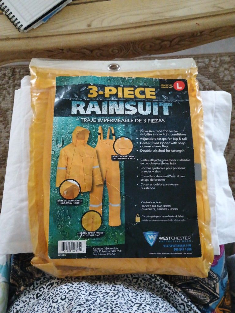 3-Piece Rain Suit
