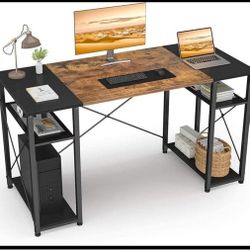 Metal  Wood Desk Top Is 23 1/2" Wide By 48" Long, Height Is 29 1/2" With Chair