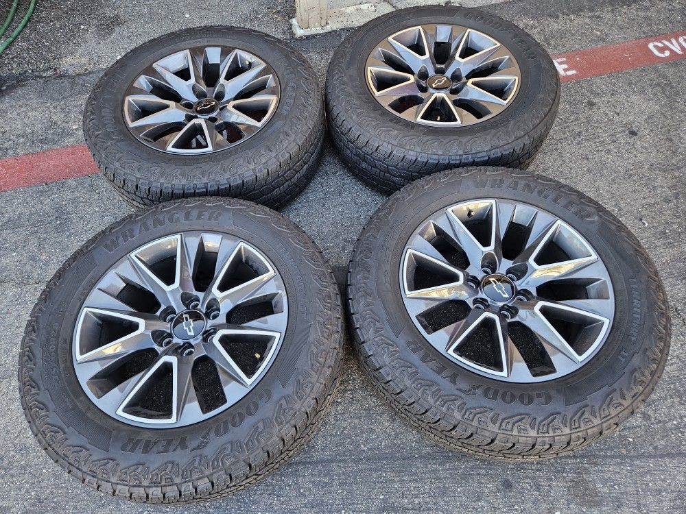 20" CHEVY SILVERADO RIMS & TIRES