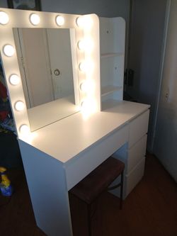 Vanity with lights