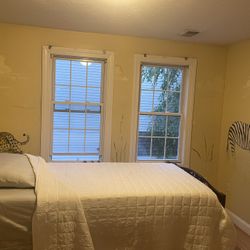 2 Twin Beds With New Mattresses And Dresser 
