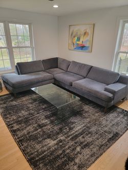 2 PIECE GRAY SECTIONAL $725 or BO