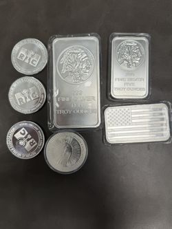 25 Oz Silver Bar And Round 999 Fine