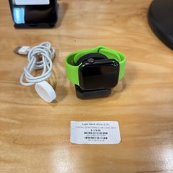 Apple Watch Series 7 45mm Cellular with Lime Green Sport Band (Alpine Green)