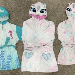 3 Hooded Towels - Unicorn, Mermaid, Stars