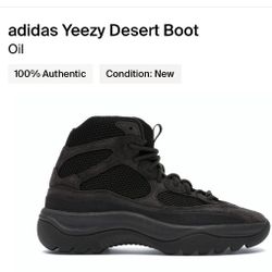 Yeezy Adidas Desert Boot Oil Size 5
