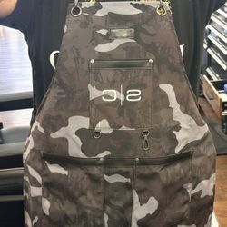 Camo Barber Apron 💈 Clean w/ Pockets