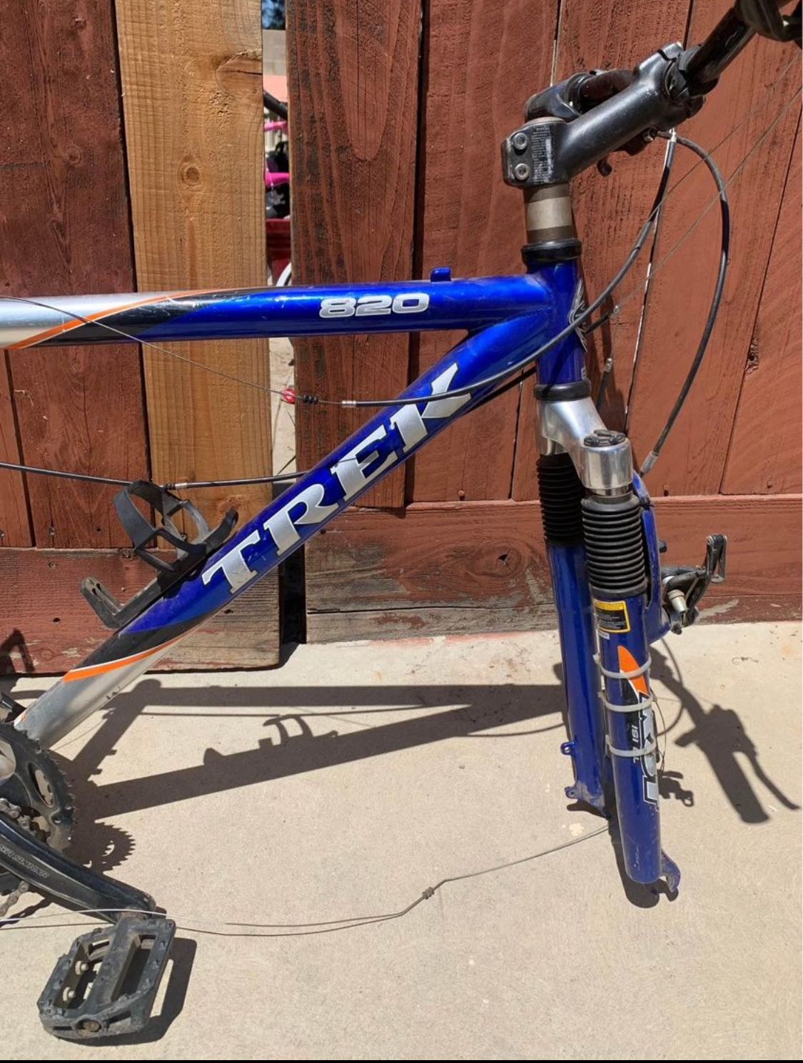 Trek 820 Bike Frame Blue/Silver