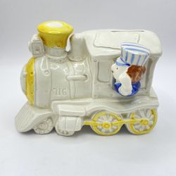 VTG Takahashi Train with Engineer Ceramic Bank Scarce in Perfect Condition 