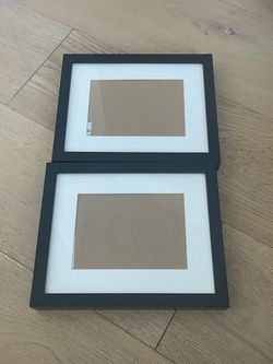 Set of 2 IKEA Ribba 5x7 Black Picture Frames