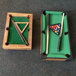 Two Small Fully Complete Pool Tables Great Condition 