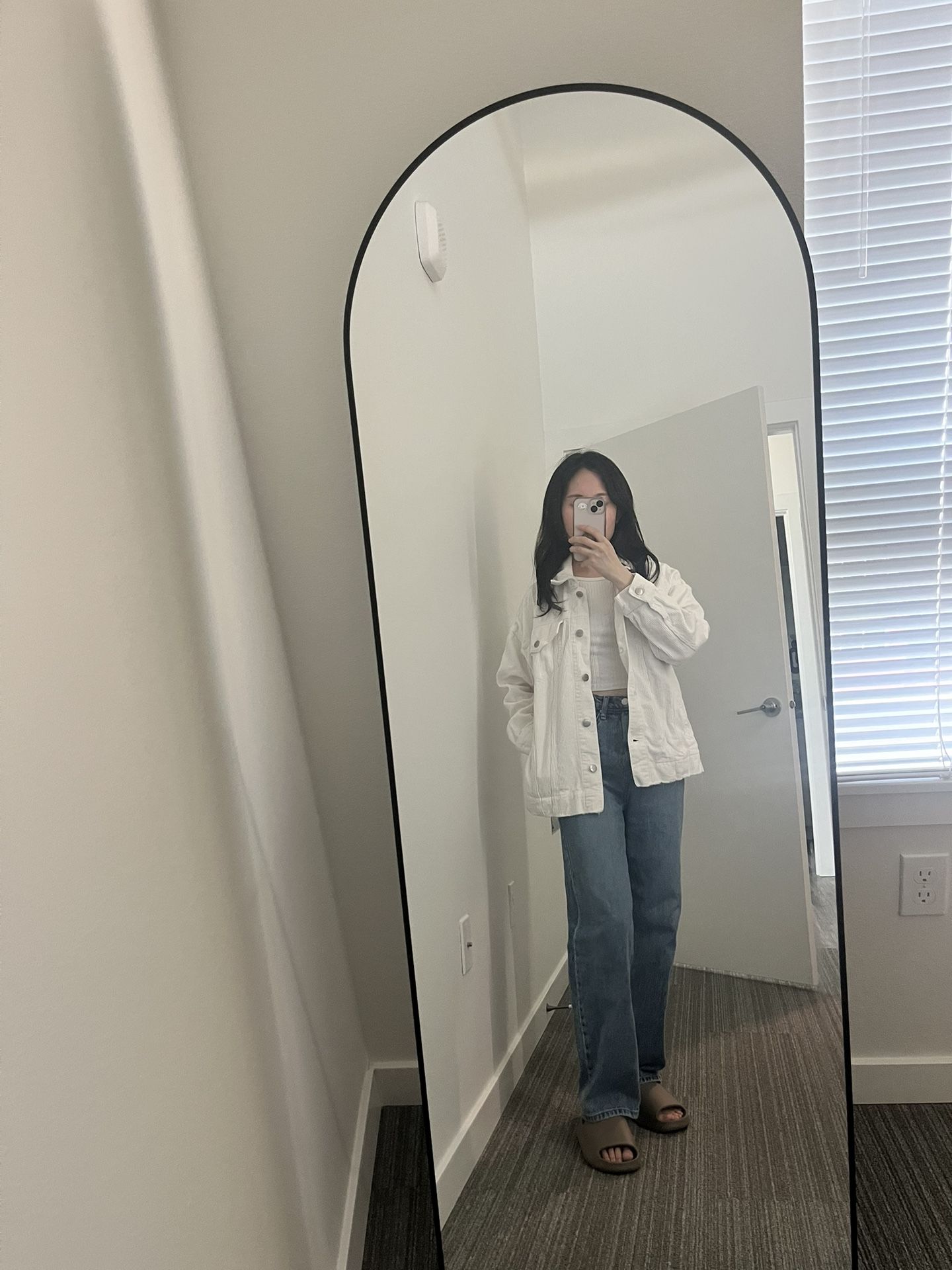 White Trucker Jacket