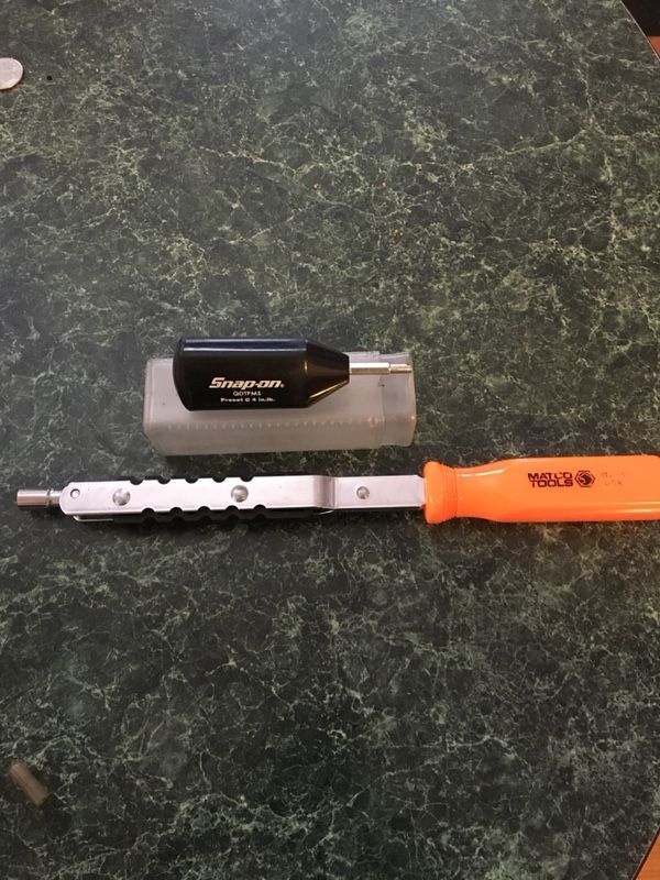 Matco valve stem puller & Snap On valve core torque tool