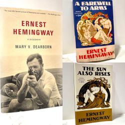 Ernest Hemingway 3 Book Lot Sun Also Rises Farewell Arms Biography PB