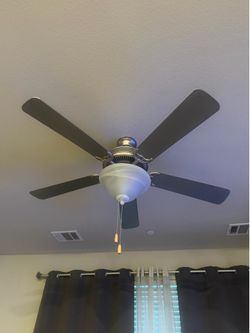 2 Ceiling Fans 52” pull chain