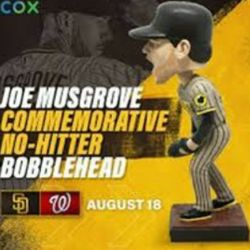 Padres Vs Nationals 8/18 Bobblehead Night! 