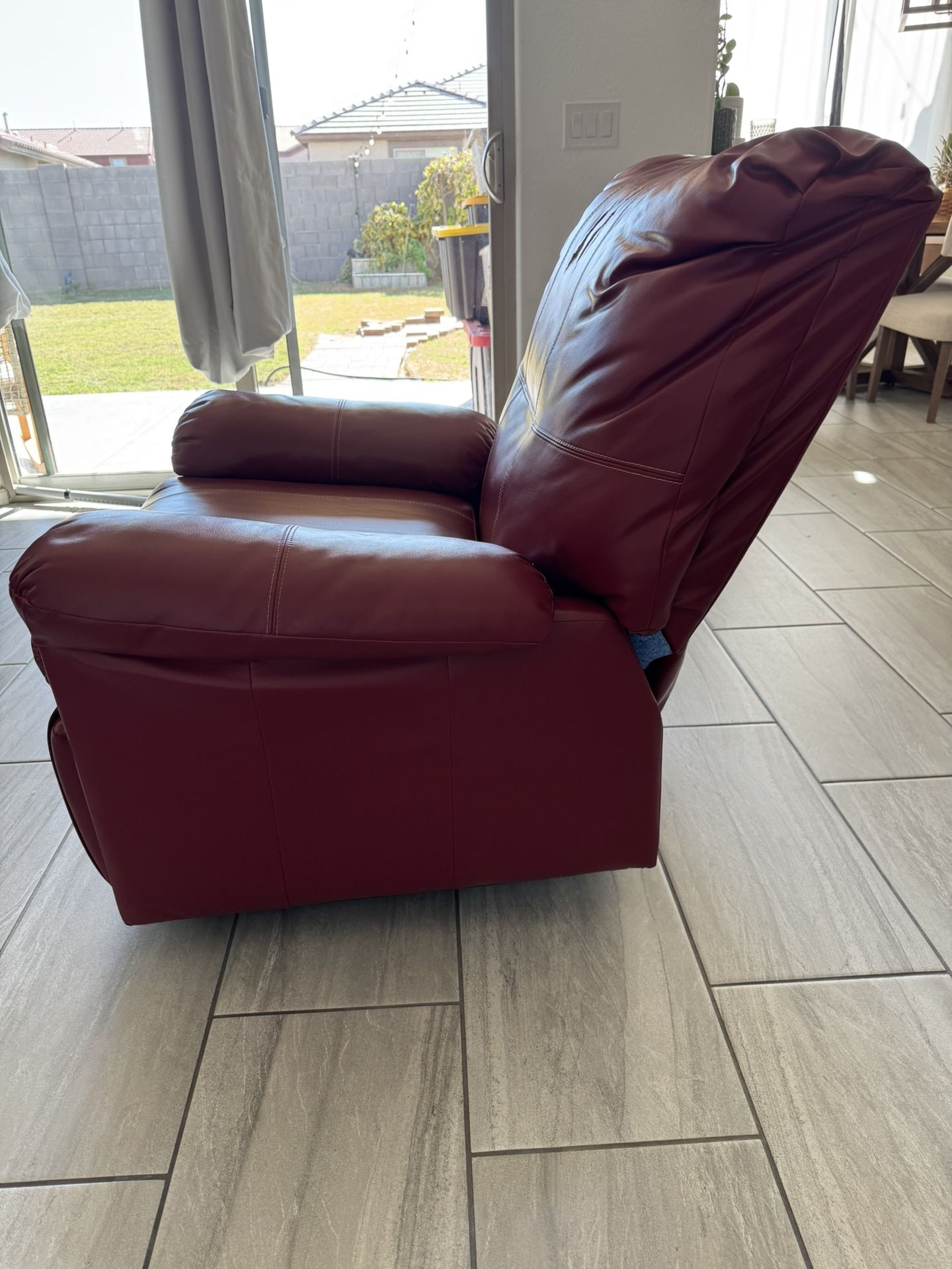 Red Leather Recliner