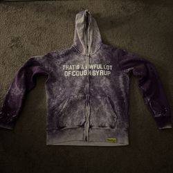 cough syrup zip up size S