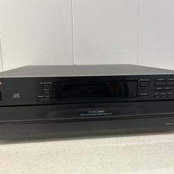 ONKYO DX-C340 Six Disc Carousel CD Changer Player Tested & Working No Remote Or Manual