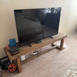 Rustic Wood Bench / Console Table / TV Stand