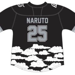 New LA Kings x Naruto 2025 Anime Night Game Jersey