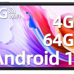 10.1 Inch Tablet, Android 12 Tablets with 4GB RAM 64GB ROM, Octa-Core 1.6Ghz Processor, 2MP+5MP Camera, 1280 * 800 Pixel IPS Screen, 6000mAh, GPS, WiF