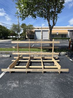DELTARACK Transport Rack SL110.240 – Heavy‑Duty Wooden L‑Frame 96”