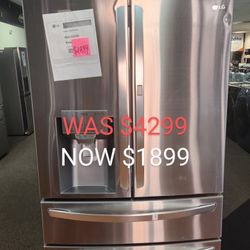 30 In Cu. Ft. 4 Door French Door Refrigerator,  Door IN Door, Full Covert Drawer