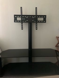 glass top TV stand