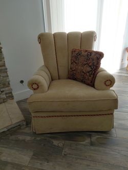 Beautiful  costume  made hight back chair