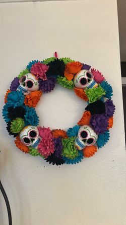 Day of the dead wreath
