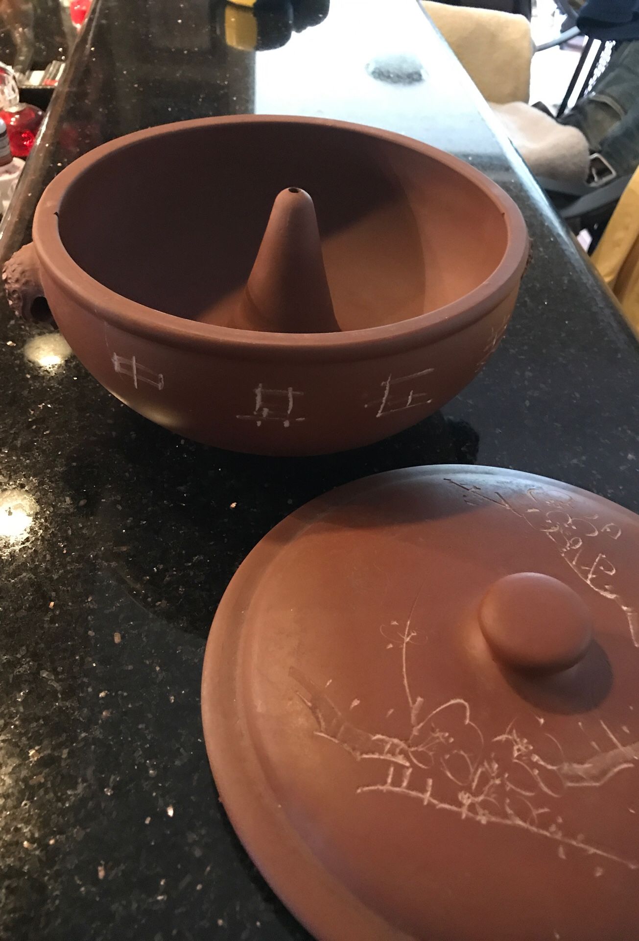 Rare Hand made Steamer Pot - engraved hand made - works wonderful