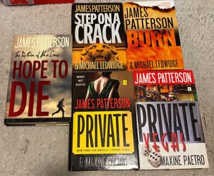 19 James Patterson Thriller Books Lot - $2 for Hardcover, $1 for Paperback