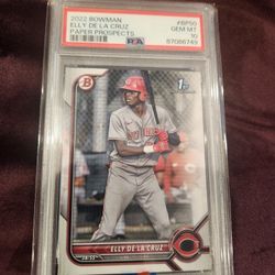 2022 Bowman Elly De La Cruz PSA 10.  GEM MINT