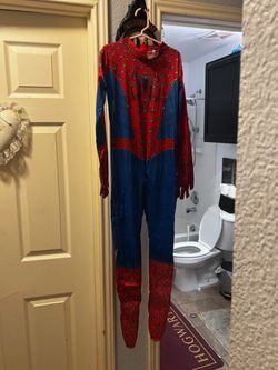 Spiderman jumpsuit with mask boys 7/8