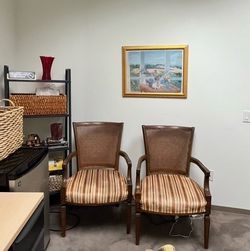 3 Wooden Accent Chairs